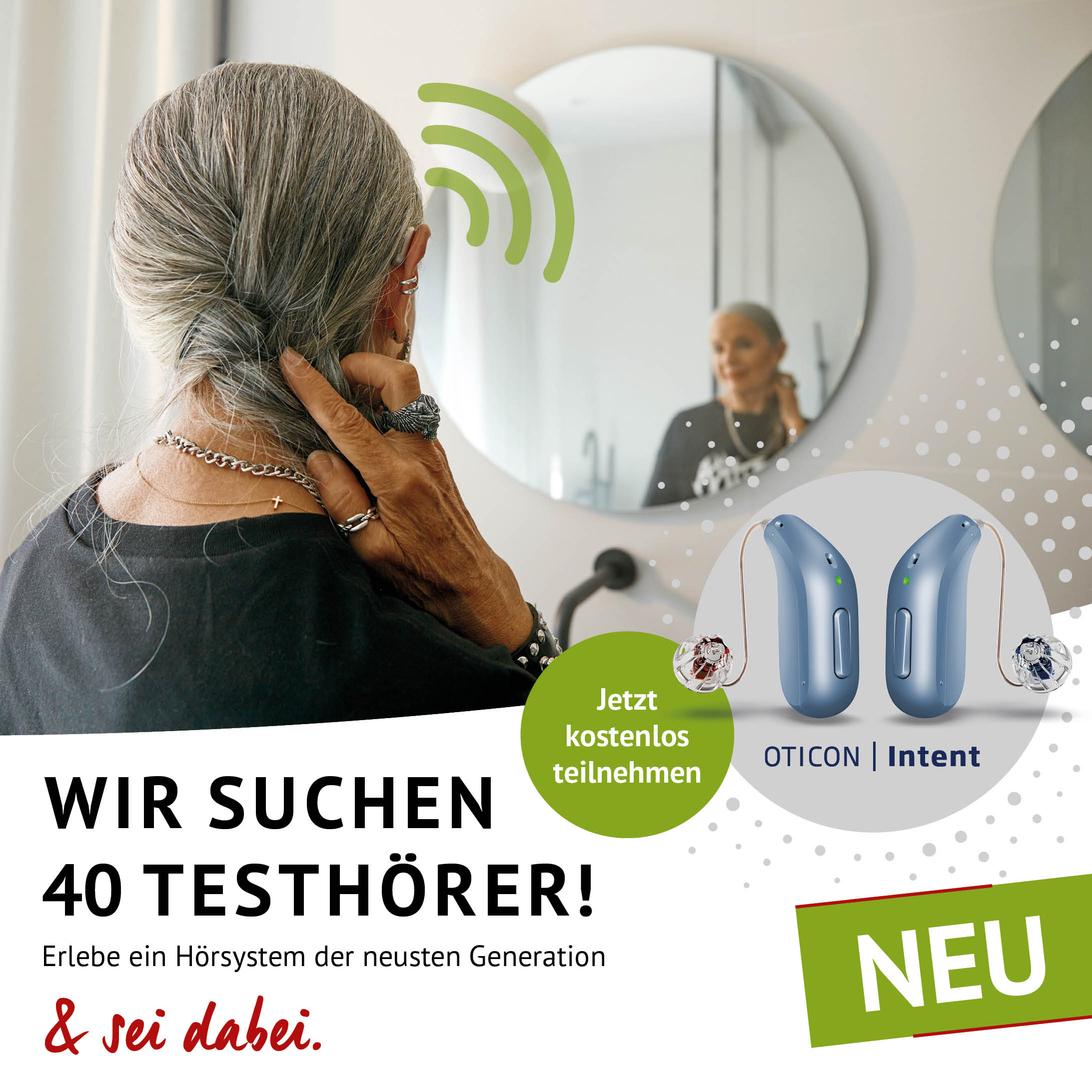 oticon intent testhörer gesucht